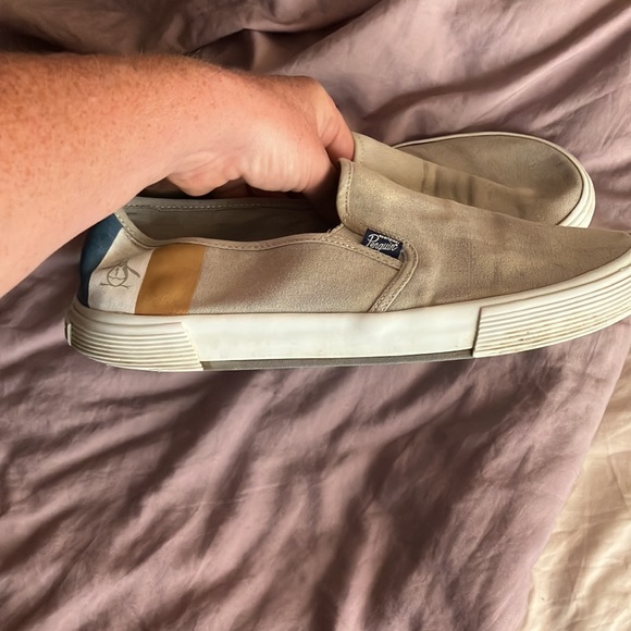 🐧 Men’s Original Penguin Canvas Slip-ons. Grey. US10. 🐧 - Picture 5 of 5